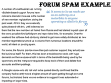 Forum Spam Example